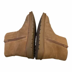 Universal Threads Light Brown Suede‎ Ankle Booties Casual Flat Shoes Womens thumbnail 4