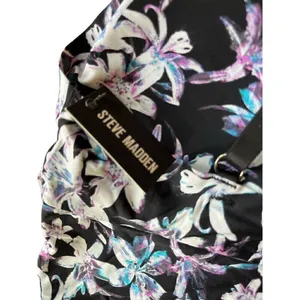 Steve Madden Bralette Bra Women L Large Black Floral Wireless Opaque Casual thumbnail 4
