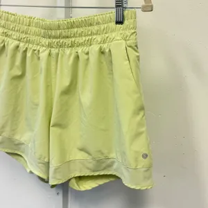 Layers 8 Womens Qwick-Dry Running Shorts Lime Green High Rise Lined XL Athletic‎ thumbnail 3