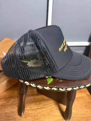 Not Gonna Hold My Horses Black Trucker Hat w/BS Tornado Pin thumbnail 6