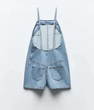 ZARA Denim TRF Jumpsuit Romper thumbnail 3