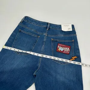 PacSun Retro Jeans Womens 29 Blue Denim Patches Mom High Rise New thumbnail 10