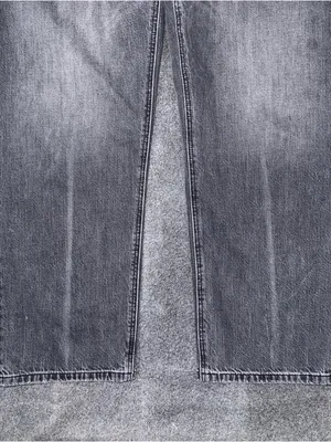 American Eagle Womens AE Ex Boyfriend Jeans Size 8 Short Black Gray Baggy Loose thumbnail 5