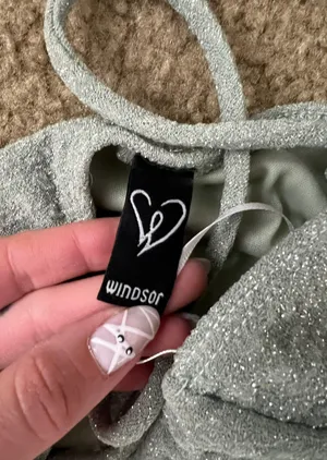 Windsor Long Green Sparkle Dress thumbnail 5
