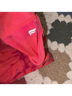 Fabletics Oasis Purelux High Waist Red Leggings Size Med 7-8 Workout Pockets thumbnail 4