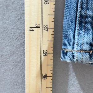 533 | American Eagle Low Rise Baggy Jean Lace Insert Flare Coquette Y2K 00 Short thumbnail 6