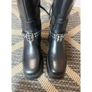 Circus by Sam Edelman Hayes Metal / Black Platform Boot Size 9M thumbnail 5