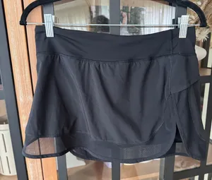 Lululemon Hotty Hot Skirt II skort shorts tennis workout mesh mid rise thumbnail 1