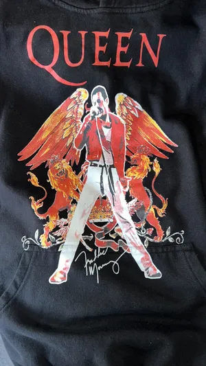 Queen Freddy Mercury Black Hoodie Size 3X thumbnail 4