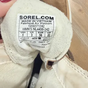 Sorel Boots Women's Size 5 Explorer II Joan Tan Suede Faux Fur Waterproof Snow thumbnail 7