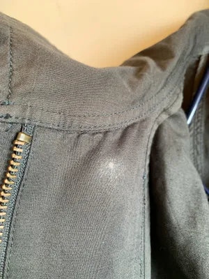 LOFT Dark Charcoal Gray Linen Cotton Lightweight Jacket Women’s XS Extra Small thumbnail 8