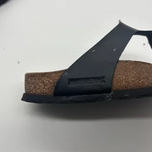 Birkenstock Gizeh Black Birko-Flor Thong Sandals Women 38 L7 M5 Made in Germany thumbnail 6