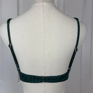Abercrombie and fitch dark green bikini top thumbnail 2