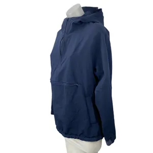 Outdoor Voices Womens Navy Blue Long Sleeve Hoodie Half Zip Anorak Jacket Size S thumbnail 2