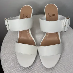 IMPO Vernette White Wedge Sandals Women’s Size 8 New(B96)”✨ thumbnail 4