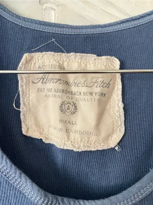 Abercrombie & Fitch Y2K Vintage Ribbed Cami Tank Top Small thumbnail 2