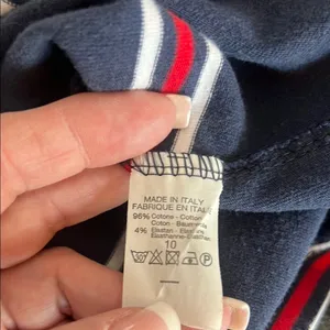 Brandy Melville Blue and Red Crewneck Sweater thumbnail 4