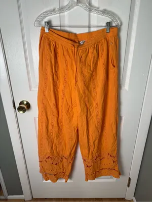 Damson Madder Martina Trousers in Apricot 10 thumbnail 2