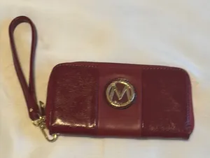 MIAK Collection Zip Around Wallet Red EUC thumbnail 1
