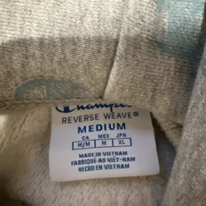 Champion Reverse Weave‎ Gray Hoodie Sweatshirt Logo Athleisure Sporty thumbnail 8