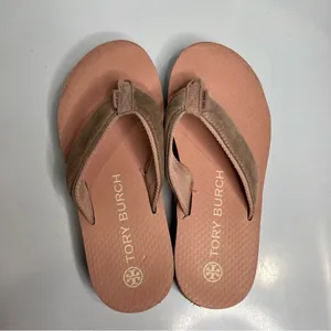 Tory‎ Burch platform 70’s flip flops pink size 6 thumbnail 4