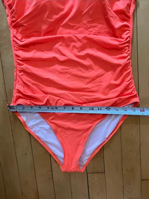 Holipick Neon Orange One Shoulder Adjustable One Piece Swimsuit XL NWT thumbnail 11