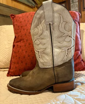 RockinLeather "Crazy Trigo" Women's Square Toe Western Boots size 6.5 thumbnail 1