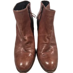 Stuart Weitzman Demigran‎ Leather Ankle Boots Block Heel Booties Women's Shoes thumbnail 3