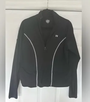 Under Armor Women’s Size Large Black Zip Up Lightweight Jacket thumbnail 1