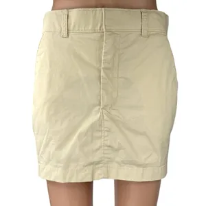 Abercrombie & Fitch Beige High Waist Twill Chino Mini Straight Pencil Skirt Sz S thumbnail 2