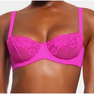 Skims Femme Lace Balconette Bra Fuchsia Size 40B thumbnail 10