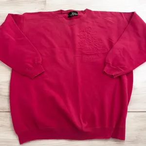 Vintage Disney Pink Embroidered Minnie Mouse Oversized Women’s Sweatshirt thumbnail 2