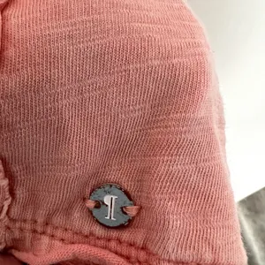 Pilcro Cropped Cut Off Short Sleeve Sweatshirt Pink Coral Medium thumbnail 6