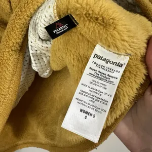 Patagonia Women's Small Re-Tool Snap-T Polartec Pullover Mustard Yellow Gold thumbnail 9