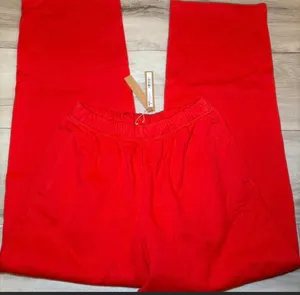 Skims RARE cotton fleece classic straight leg pant thumbnail 4