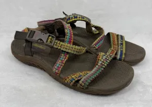 Skechers Outdoor Lifestyle Brown‎ Multicolor Woven Strappy Hiking Sandals est 7 thumbnail 1
