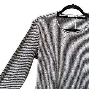 ANINE BING Moss Stripe Knit Mini‎ Dress NWT Sz Medium thumbnail 3