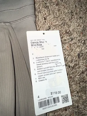 Lululemon Dance Studio Mid-Rise Jogger Size 4 thumbnail 3