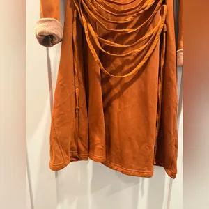 Source Unknown Orange Zip Up Hoodie Cardigan 100%‎ Cotton Size Small thumbnail 11