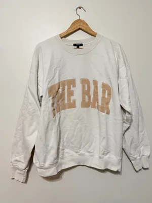 The Bar Varsity Crewneck Sweatshirt Size Large thumbnail 2