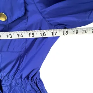 Peter Millar Mariana Rain Jacket S Purple Zip Snap Cinch Waist Utility Travel thumbnail 9