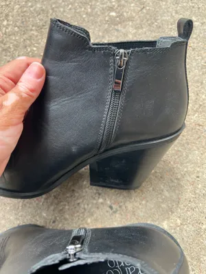 Franco sarto block heel leather ankle boots size 8.5 thumbnail 7