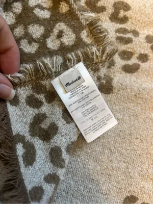 Madewell Brown Tan Bandana Scarf in Mini Cheetah thumbnail 5