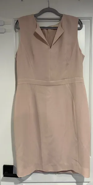 Tory Burch Pink V Neck Sleeveless Sheath Dress Women's 14 Workwear Office thumbnail 1