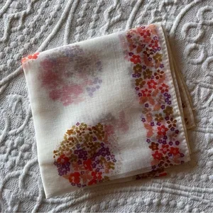 Vintage Floral Scarf Hair Bandana Made In Japan‎ thumbnail 1