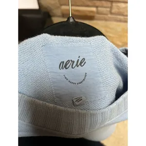 Aerie Down to the Earth oversized relaxed fit sweatshirt Light Blue Small thumbnail 6
