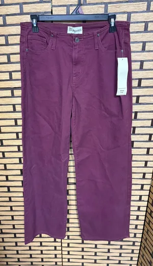 No Boundaries Burgundy Wide Leg Pants‎ Size Small thumbnail 1