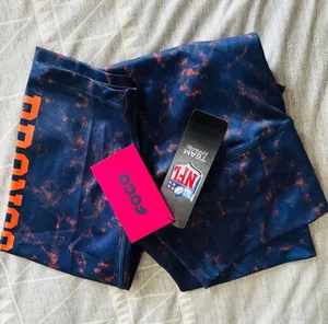 NFL Apparel Official‎ Women's Denver Broncos Leggings, Blue/Orange, Large, NWT thumbnail 1