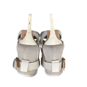 Joe's Jeans Women's Mesh Peep Toe Cross Strap Buckle Heel Sandal Size‎ 9M thumbnail 4