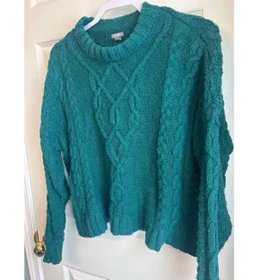 Aerie Teal Sweater - Small thumbnail 3